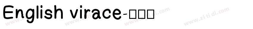 English virace字体转换